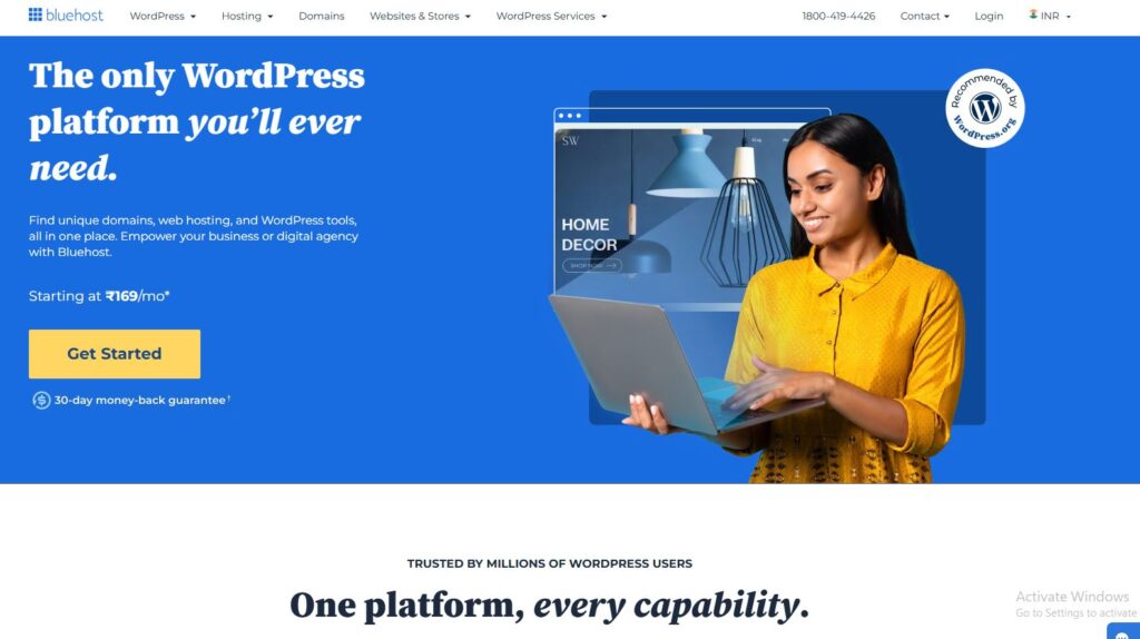 Bluehost: Best for WordPress Beginners