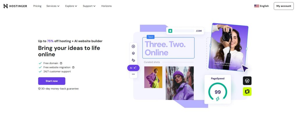 Hostinger: Best for Affordability and Beginners