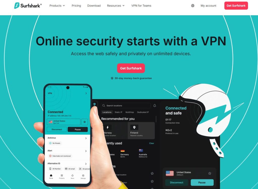 Surfshark: Best Overall Cheap VPN for Students